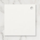 Boho New Chapter Wild Lion Balloon Baby Shower Geschenkanhänger (Rückseite)