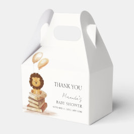 Boho New Chapter Wild Lion Balloon Baby Shower Geschenkschachtel