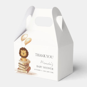 Boho New Chapter Wild Lion Balloon Baby Shower Geschenkschachtel