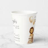 Boho New Chapter Wild Lion Balloon Baby Shower Pappbecher (Rechts)