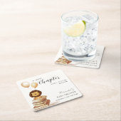 Boho New Chapter Wild Lion Balloon Baby Shower Rechteckiger Pappuntersetzer (Vor Ort)