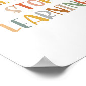 Boho nie aufhören, Poster zu lernen (Ecke)