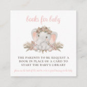 Boho Niedlich Elephant Baby Showbuchanfrage Begleitkarte (Vorderseite)