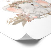 Boho Niedlich Elephant Baby Showkarten und Geschen Poster (Ecke)