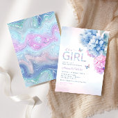 Boho Niedlich Floral Butterfly Es ist eine Mädchen Einladung