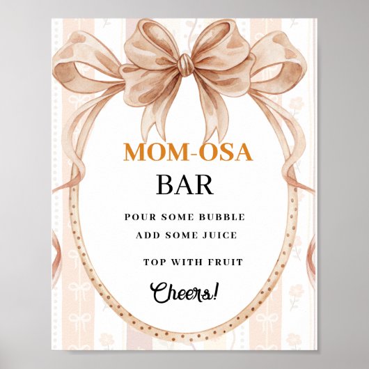 Boho niedlich Little Pie auf der Babydusche Gefäll Poster (Vorne)