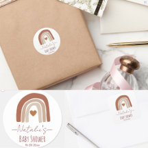 Boho niedlich neutraler Wasserfarbenregenbogen