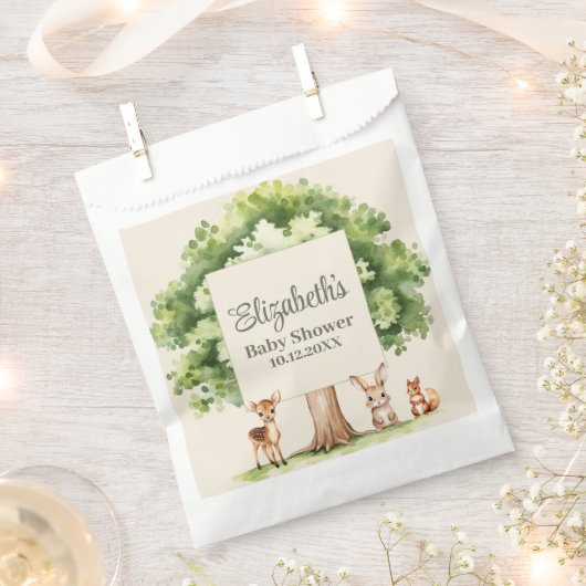 Boho Niedlich Woodland Animals Kinderdusche Geschenktütchen (Ausgeschnitten)