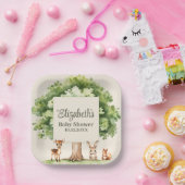 Boho Niedlich Woodland Animals Kinderdusche Pappteller (Party)