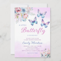 Boho Niedliche Lila Floral Butterfly Girl Babydusc