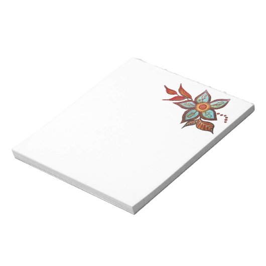 Boho Notebook Notizblock (Rotiert)