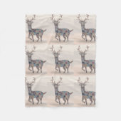 Boho Nursery Art Baby Blanket Fleecedecke (Vorderseite)