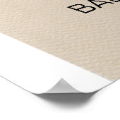 Boho Nursery Baby Shower Welcome Sign Poster (Ecke)