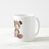Boho Nursery Crochet Bear Art Kaffeetasse (VorderseiteRechts)