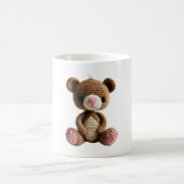 Boho Nursery Crochet Bear Art Kaffeetasse (Mittel)