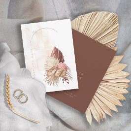 Boho-Oase-Hochzeit Burnt Umber ID959 Save The Date