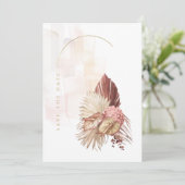 Boho-Oase Hochzeit ID959 Save The Date (Stehend Vorderseite)