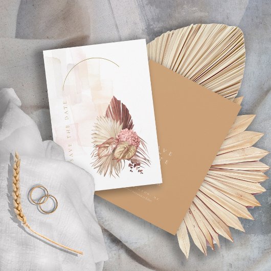 Boho-Oase Hochzeit ID959 Save The Date
