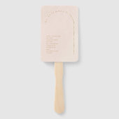 Boho-Oase-Hochzeitsfoto-Programm Roséglanz ID959 Fächer (Rückseite)