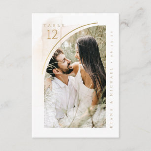 Boho-Oase Hochzeitsfoto-Tischnummer ID959 Einladung