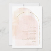 Boho-Oase-Hochzeitsmenü ID959 (Vorderseite)