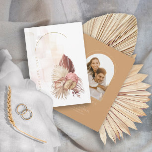 Boho-Oasen-Hochzeitsfoto-Vorlage ID959 Save The Date