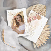 Boho Oasis Abschluss Foto Template ID965 Dankeskarte