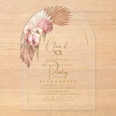 Boho Oasis Abschluss ID965 Acryleinladungen (Vorderseite)