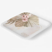 Boho Oasis Floral Arch Wedding ID959 Pappteller (Gewinkelt)