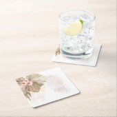 Boho Oasis Floral Arch Wedding ID959 Rechteckiger Pappuntersetzer (Vor Ort)