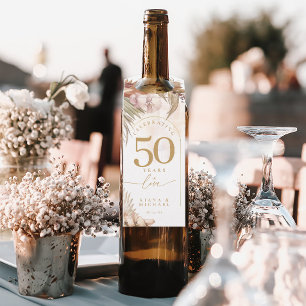 Boho Oasis Jubiläum Floral ID959 Flaschenanhänger