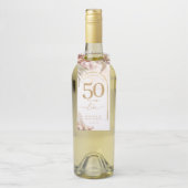 Boho Oasis Jubiläum Floral ID959 Flaschenanhänger (Auf Flasche)