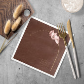 Boho Oasis Orchid Arch Wedding Welcome ID959 Serviette