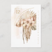 Boho Oasis Wedding Bouquet Tischnummer ID959 (Vorderseite)