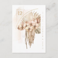 Boho Oasis Wedding Bouquet Tischnummer ID959