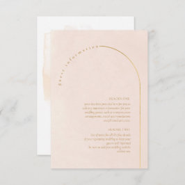 Boho Oasis Wedding Details Blush ID959 Begleitkarte