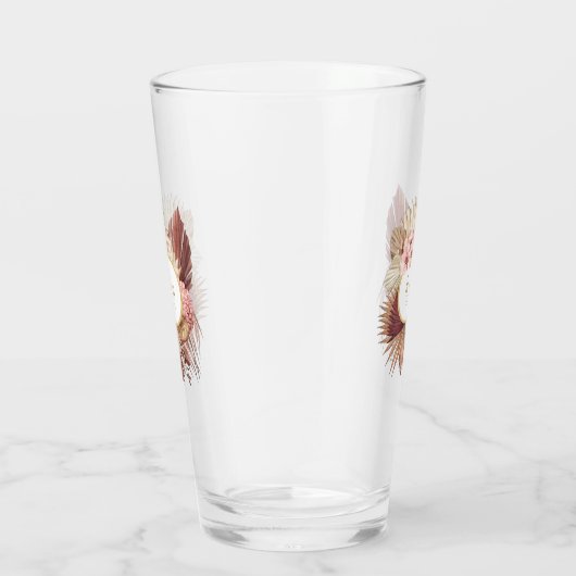 Boho Oasis Wedding Floral Frame ID959 Glas (Rechts)