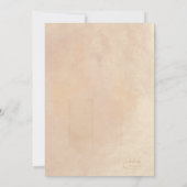 Boho Oasis Wedding Floral Probe Dinner ID959 Einladung (Rückseite)