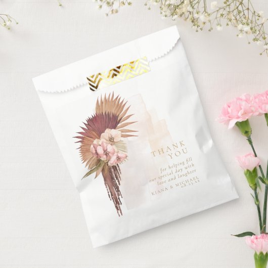 Boho Oasis Wedding Floral Vielen Dank, ID959 Geschenktütchen (Versiegelt)