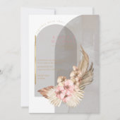 Boho Oasis Wedding ID959 Einladung (Vorderseite)