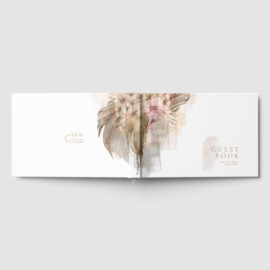 Boho Oasis Wedding ID959 Gästebuch (Voll)
