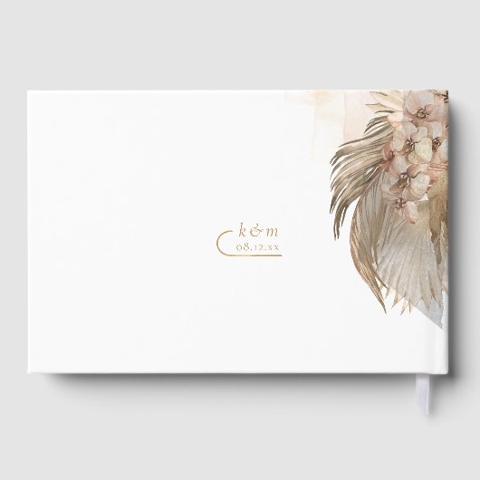 Boho Oasis Wedding ID959 Gästebuch (Rückseite)