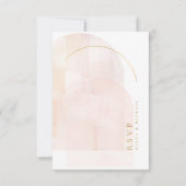 Boho Oasis Wedding ID959 RSVP Karte (Rückseite)