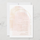 Boho Oasis Wedding Menu ID959 (Vorderseite)