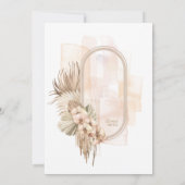 Boho Oasis Wedding Menu ID959 (Rückseite)