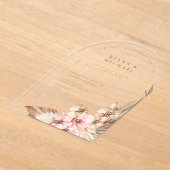 Boho Oasis Wedding Transparent ID959 Acryleinladungen (Ablage )