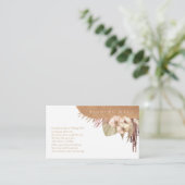 Boho Oasis Wedding Wishing Well ID959 Begleitkarte (Stehend Vorderseite)