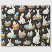 Boho Oaster Bunny Collection Geschenkpapier (Flach)