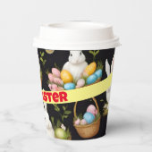 Boho Oaster Bunny Collection Pappbecher (Rückseite)