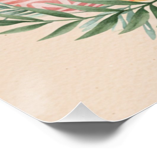 Boho Oaster Bunny Printable Whimsical Pastel Poster (Ecke)